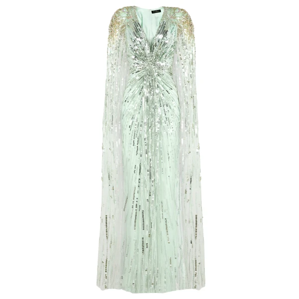 Jenny Packham Gold Rush Dress in Lagoon | Coveti