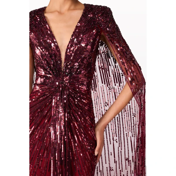 Jenny Packham Gold Rush Dress in Nutmeg | Evening Gowns | Coveti