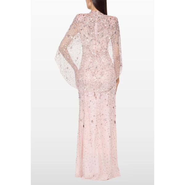 Jenny Packham Gracie Dress in Ballerina Pink | Evening Gowns | Coveti