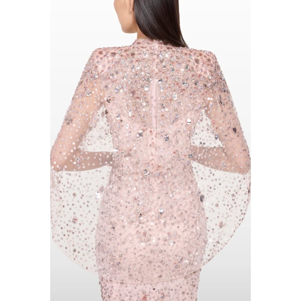Jenny Packham Gracie Dress in Ballerina Pink | Evening Gowns | Coveti