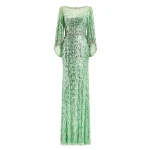 Jenny Packham Ines Dress in Eucalyptus | Coveti