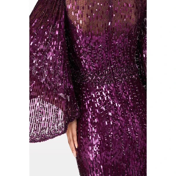 Jenny Packham Ines Dress in Purple Muscadine | Evening Gowns | Coveti
