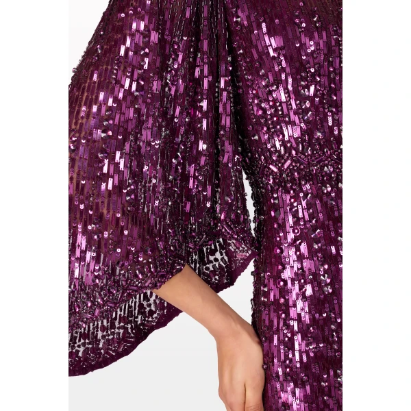 Jenny Packham Ines Dress in Purple Muscadine | Evening Gowns | Coveti