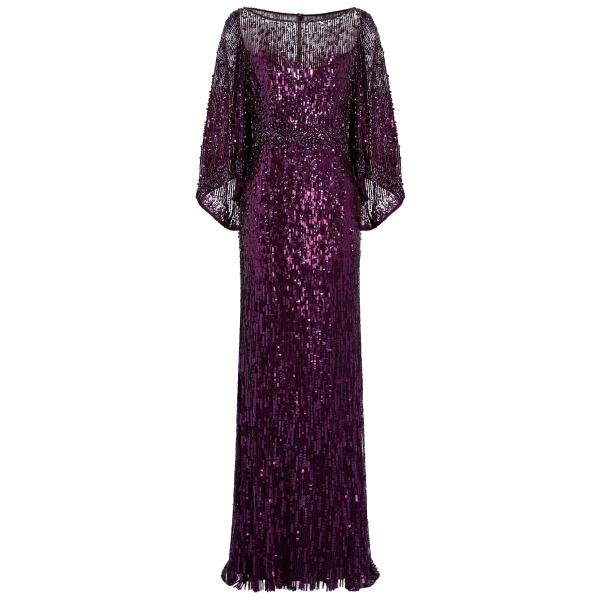 Jenny Packham Ines Dress in Purple Muscadine | Coveti