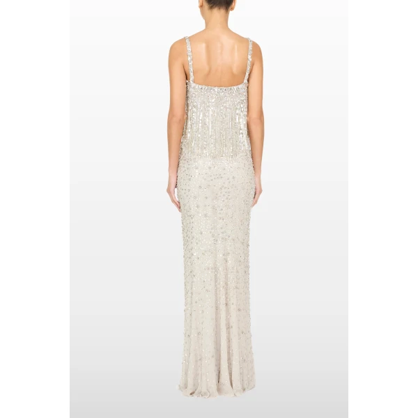 Jenny Packham Iris Dress in Snow | Evening Gowns | Coveti