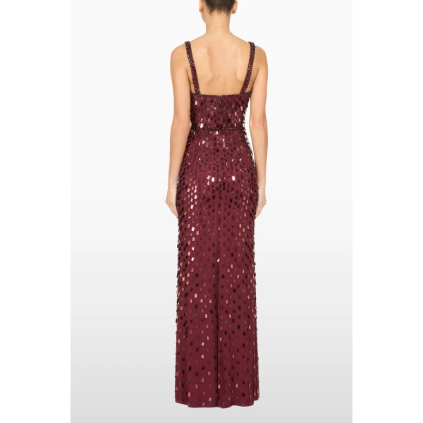 Jenny Packham Juliette Dress in Cardinal | Evening Gowns | Coveti