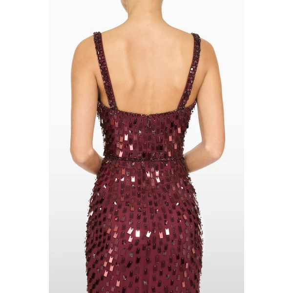 Jenny Packham Juliette Dress in Cardinal | Evening Gowns | Coveti