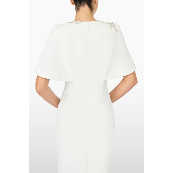 Jenny Packham Juniper Dress in Vanilla | Midi Dresses | Coveti
