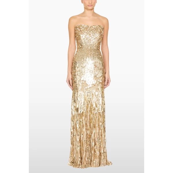 Jenny Packham Kimi Dress in Illusion | Evening Gowns | Coveti