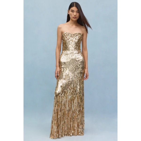 Jenny Packham Kimi Dress in Illusion | Evening Gowns | Coveti