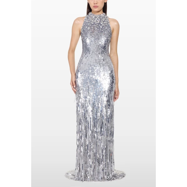 Jenny Packham Kimiko Dress in Ammonite | Evening Gowns | Coveti