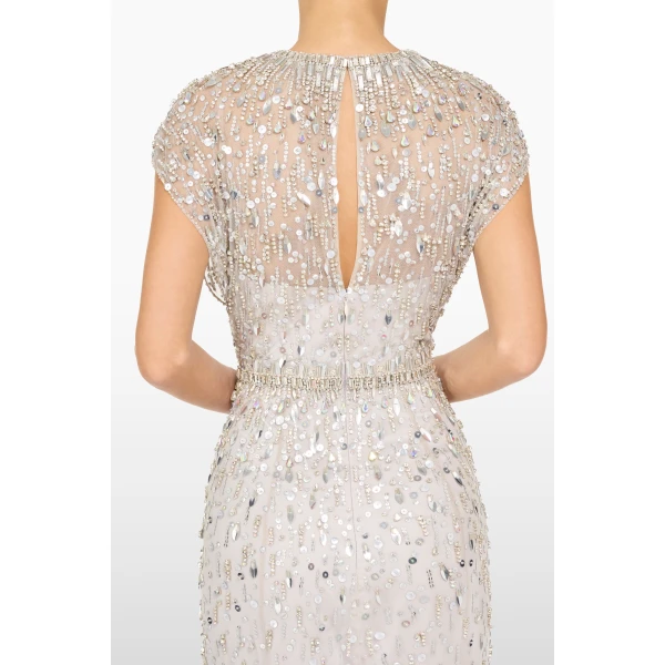 Jenny Packham Lauretta Dress in Ammonite | Evening Gowns | Coveti