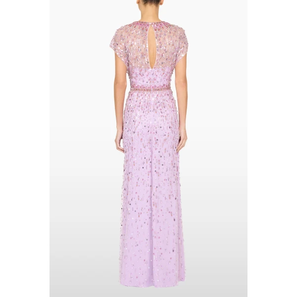 Jenny Packham Lauretta Dress in Lilac | Evening Gowns | Coveti