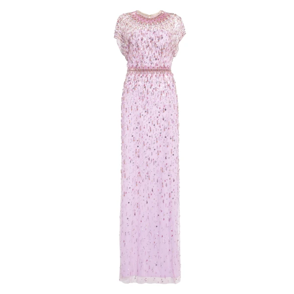 Jenny Packham Lauretta Dress in Lilac | Coveti