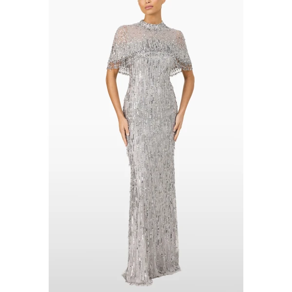 Jenny Packham Leia Dress in Ammonite | Evening Gowns | Coveti
