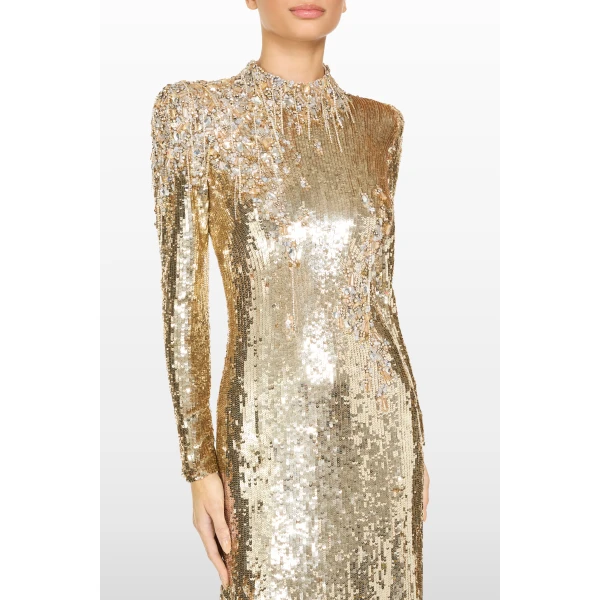 Jenny Packham Lina Dress in Illusion | Evening Gowns | Coveti