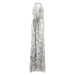 Jenny Packham Lisette Dress in Platinum | Coveti