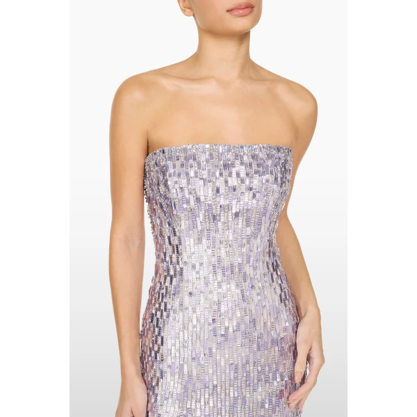 Jenny Packham Lucille Dress in Platinum | Evening Gowns | Coveti