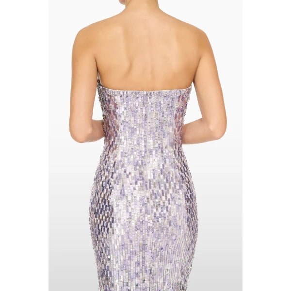 Jenny Packham Lucille Dress in Platinum | Evening Gowns | Coveti