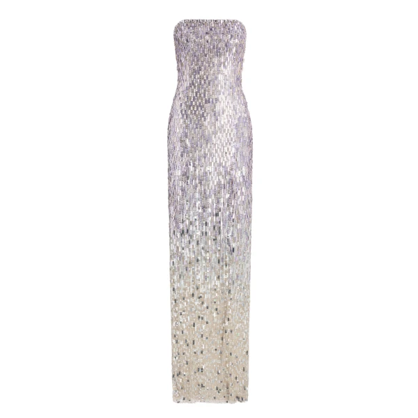 Jenny Packham Lucille Dress in Platinum | Coveti