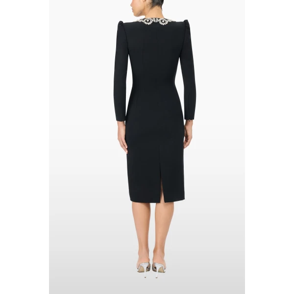 Jenny Packham Mantra Dress in Liquorice | Midi Dresses | Coveti