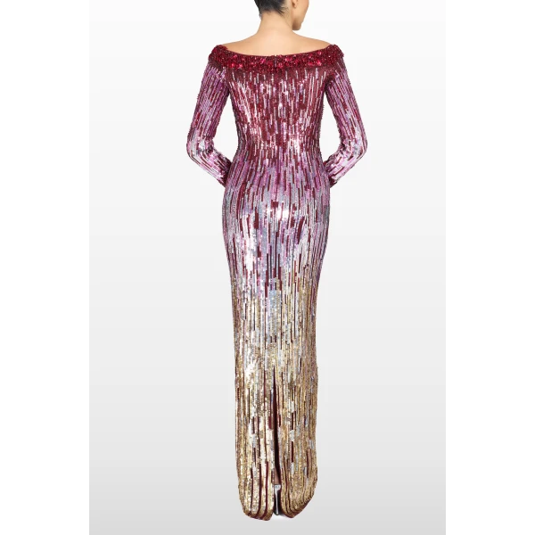 Jenny Packham Marnie Dress in Cardinal | Evening Gowns | Coveti