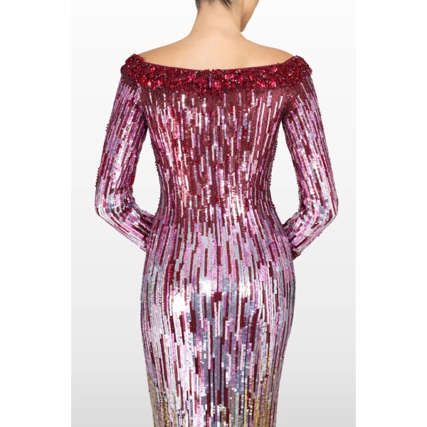Jenny Packham Marnie Dress in Cardinal | Evening Gowns | Coveti