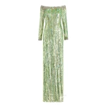 Jenny Packham Marnie Dress in Green Opal | Coveti