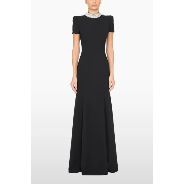 Jenny Packham Mesa Dress in Liquorice | Evening Gowns | Coveti