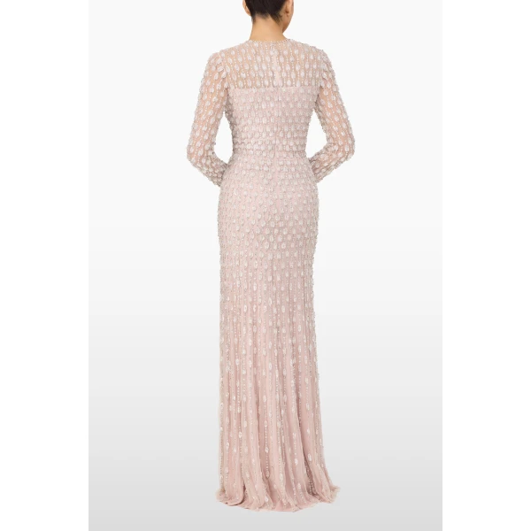 Jenny Packham Nova Dress in Ballet Pink | Evening Gowns | Coveti