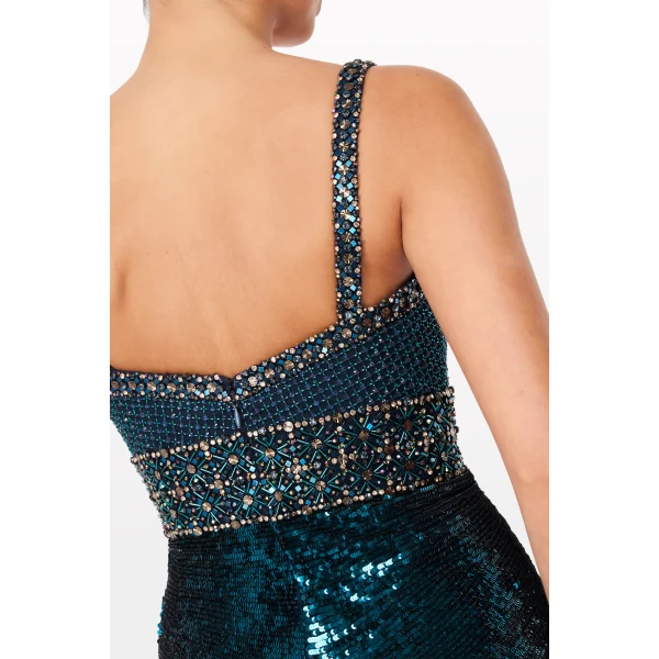 Jenny Packham Only You Dress in Blackthorne Blue | Evening Gowns | Coveti