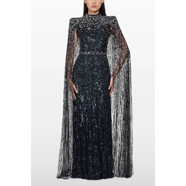 Jenny Packham Opera Dress in Liquorice | Evening Gowns | Coveti