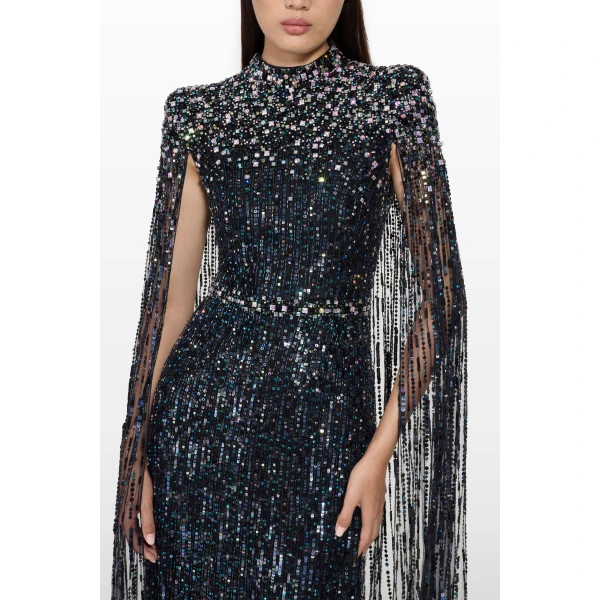 Jenny Packham Opera Dress in Liquorice | Evening Gowns | Coveti