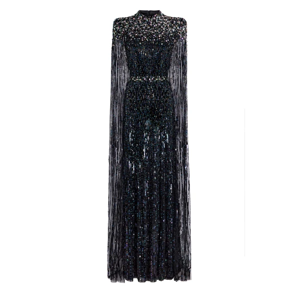 Jenny Packham Opera Dress in Liquorice | Coveti