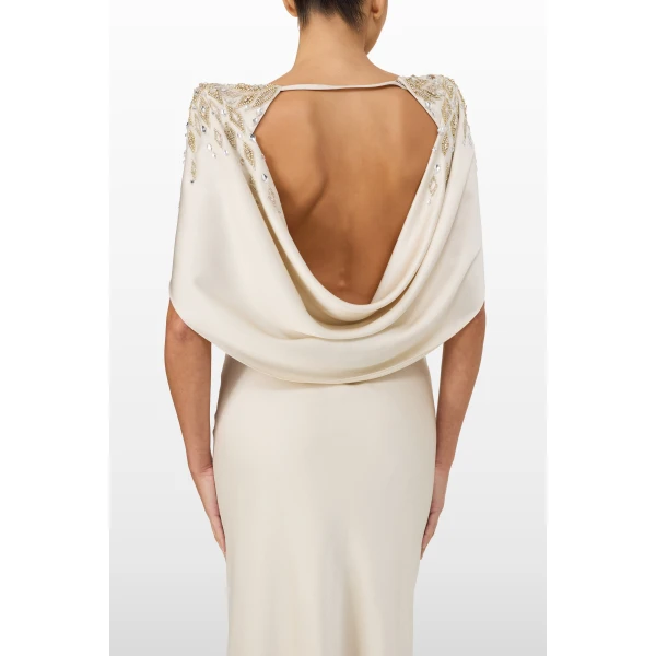 Jenny Packham Ophelia Dress in Oyster | Evening Gowns | Coveti