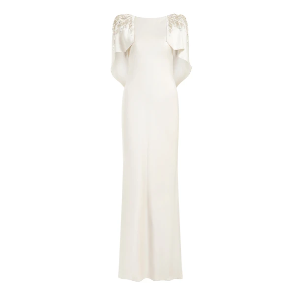Ophelia Dress in Oyster