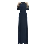 Jenny Packham Petal Dress in Ink | Coveti