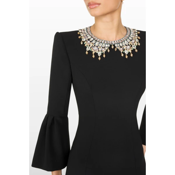 Jenny Packham Pueblo Dress in Liquorice | Evening Gowns | Coveti