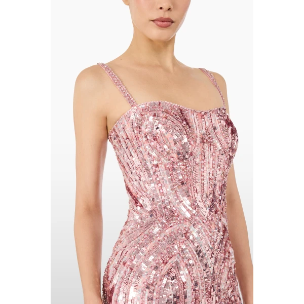 Jenny Packham Rebecca Dress in Pink Pearl | Mini Dresses | Coveti