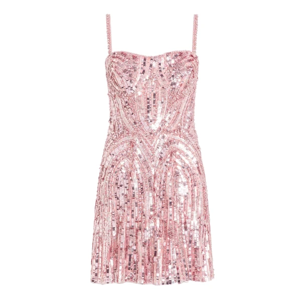 Jenny Packham Rebecca Dress in Pink Pearl | Coveti