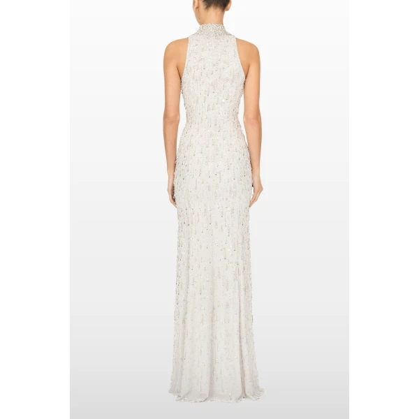 Jenny Packham Santa Fe Dress in Snow | Evening Gowns | Coveti