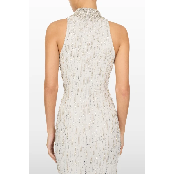 Jenny Packham Santa Fe Dress in Snow | Evening Gowns | Coveti