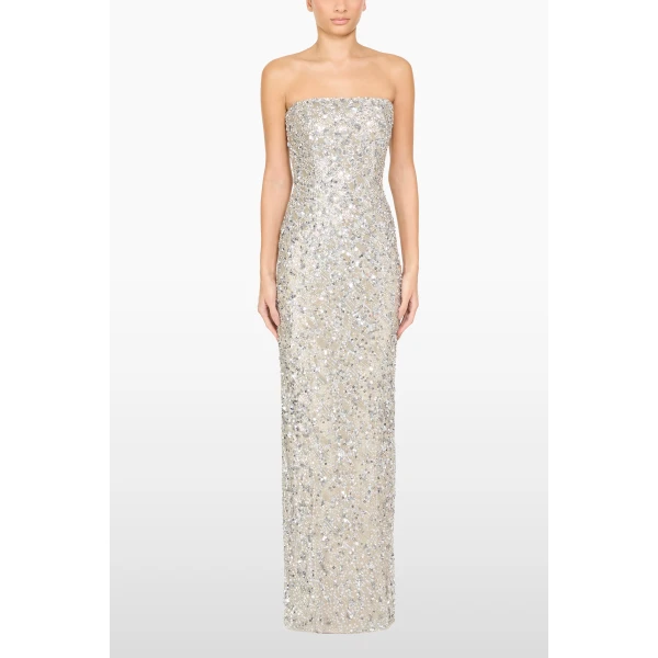 Jenny Packham Sirocco Dress in Moonstone | Evening Gowns | Coveti