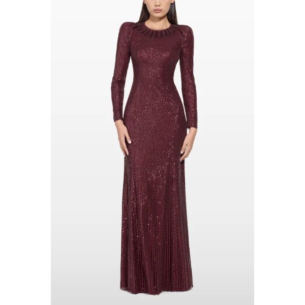 Jenny Packham Sisi Dress in Cardinal | Evening Gowns | Coveti