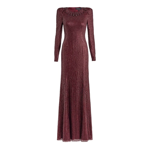 Jenny Packham Sisi Dress in Cardinal | Coveti