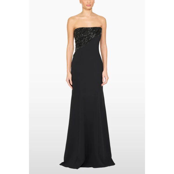 Jenny Packham Soyala Dress in Liquorice | Evening Gowns | Coveti