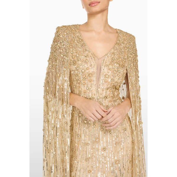 Jenny Packham Sweet Silva Dress in Illusion | Evening Gowns | Coveti