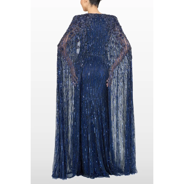 Jenny Packham Sweet Silva Dress in Midnight Kiss | Evening Gowns | Coveti