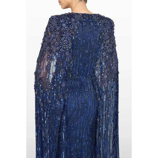 Jenny Packham Sweet Silva Dress in Midnight Kiss | Evening Gowns | Coveti