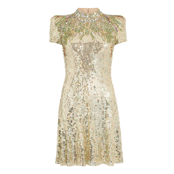 Jenny Packham Tala Dress in Marmo Green | Coveti